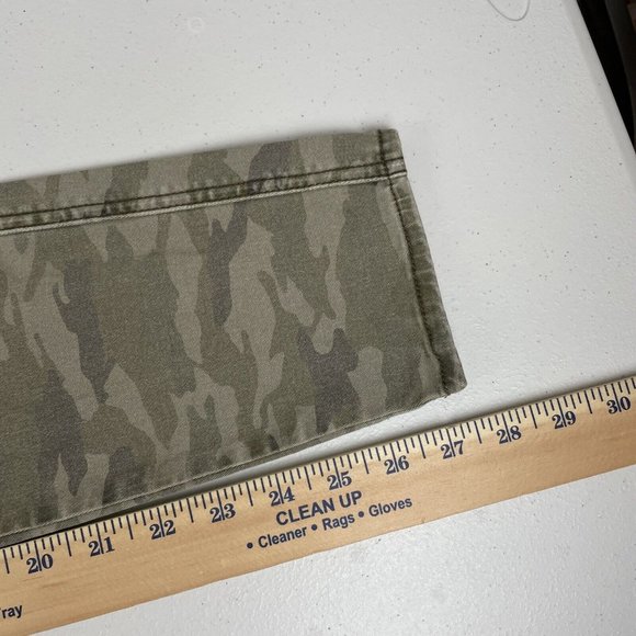 Hei Hei Pants Women's Size‎ 29 Camo Slash Pocket Tapred Leg Cotton Stretch - Picture 9 of 11